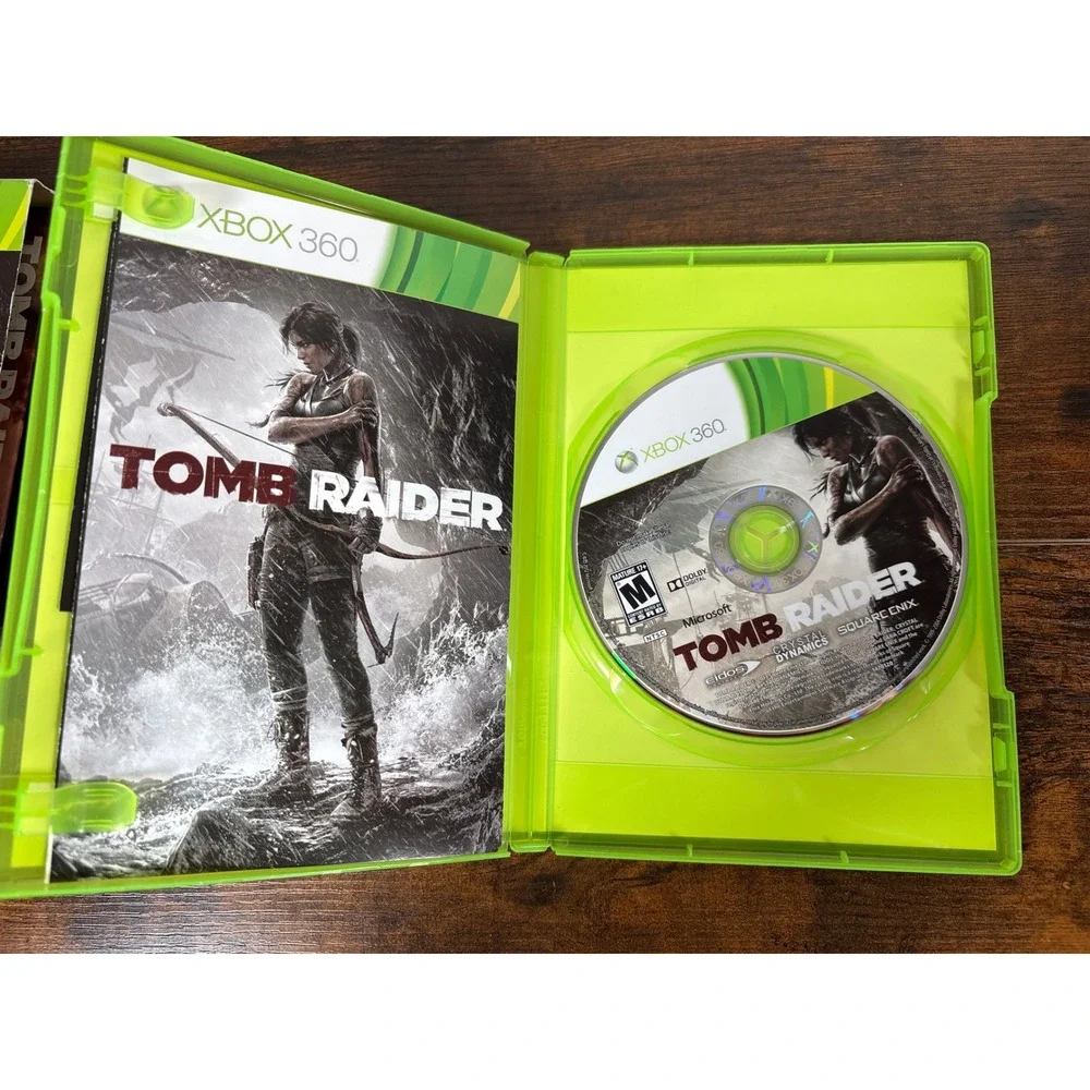 Tomb Raider Xbox‎ 360 Game with Art Book and Slipcover 2013 Square Enix NTSC